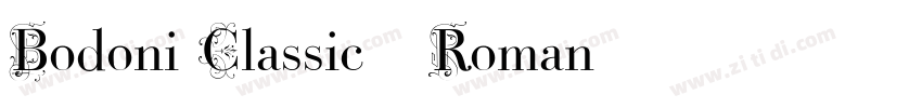 Bodoni Classic-Roman字体转换